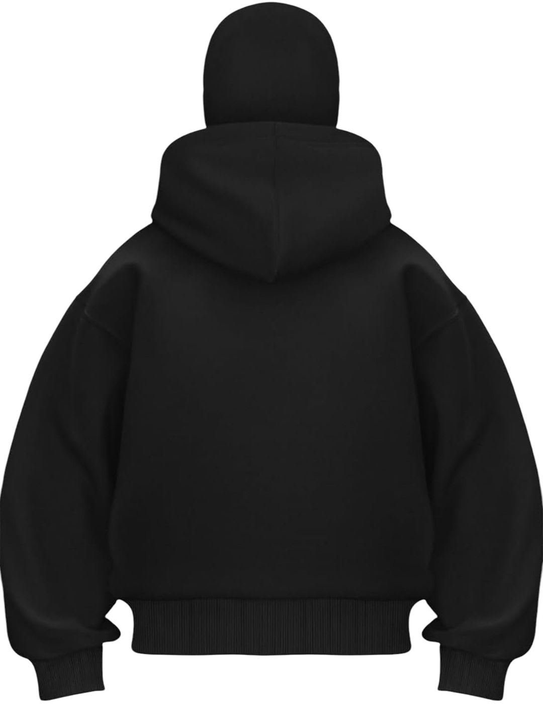 Be Savage Men Balaclava Zipper Face Hooded Sweatshirt - right view