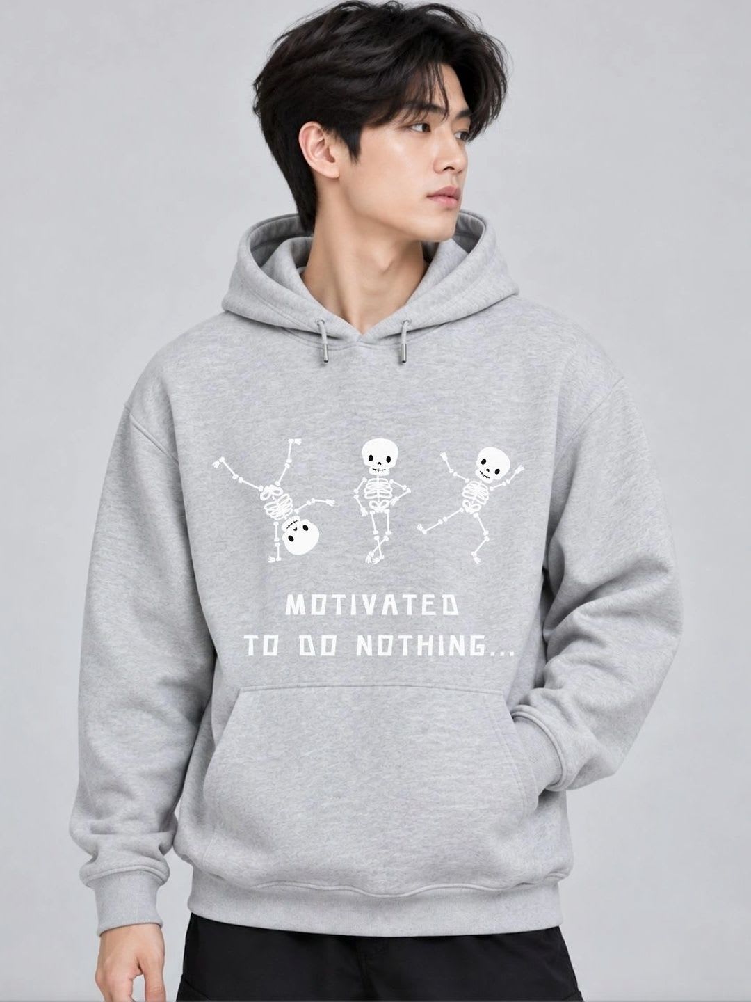 HERE&NOW X Cool Plus Men Printed Hooded Sweatshirt - default view