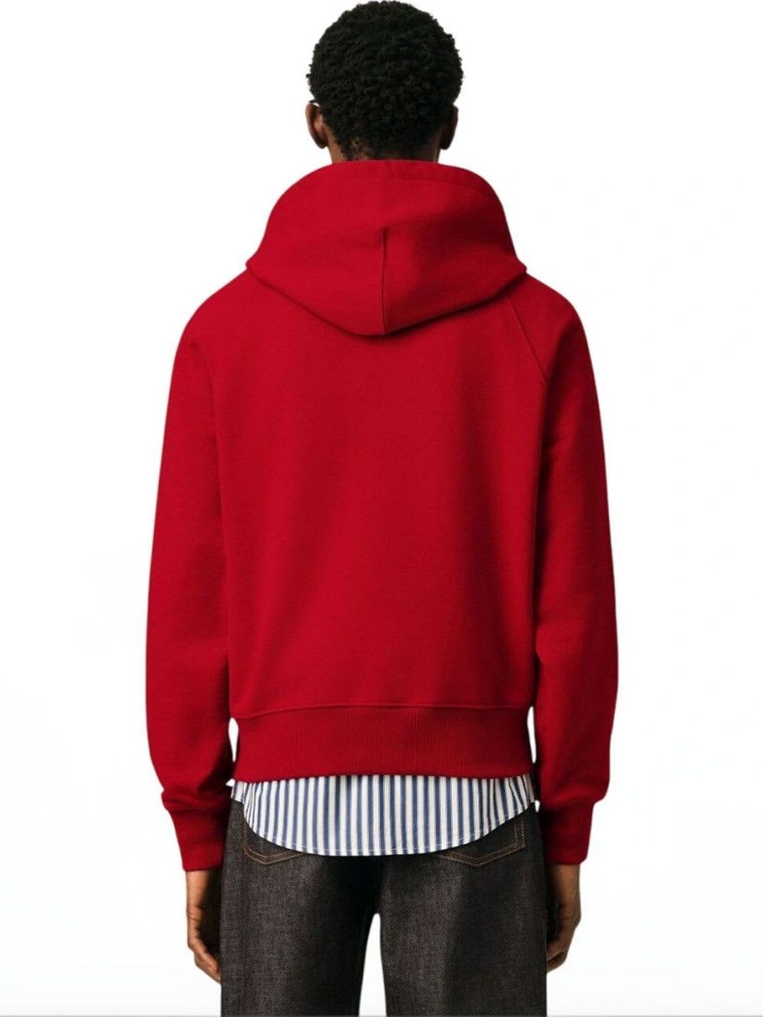 Ami Paris Men Printed Hooded Sweatshirt - back view