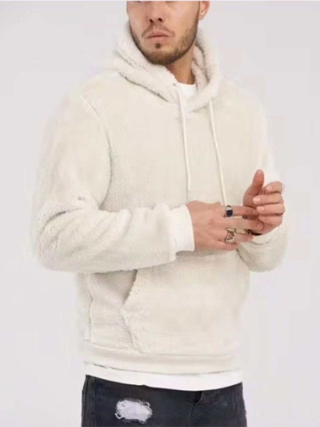 Stylzio Men Hooded Sweatshirt - default view
