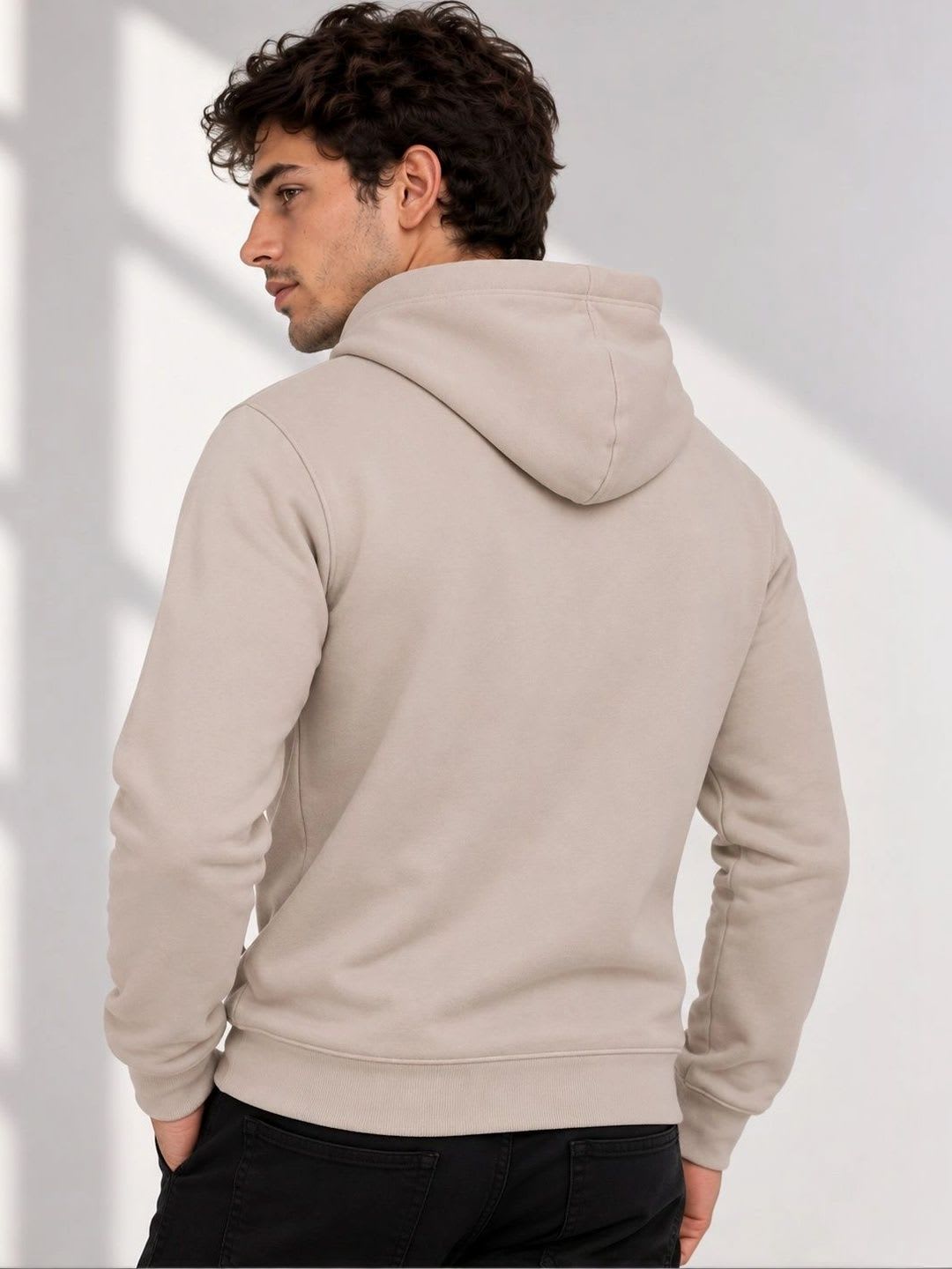Roadster Men Printed Hooded Sweatshirt - right view