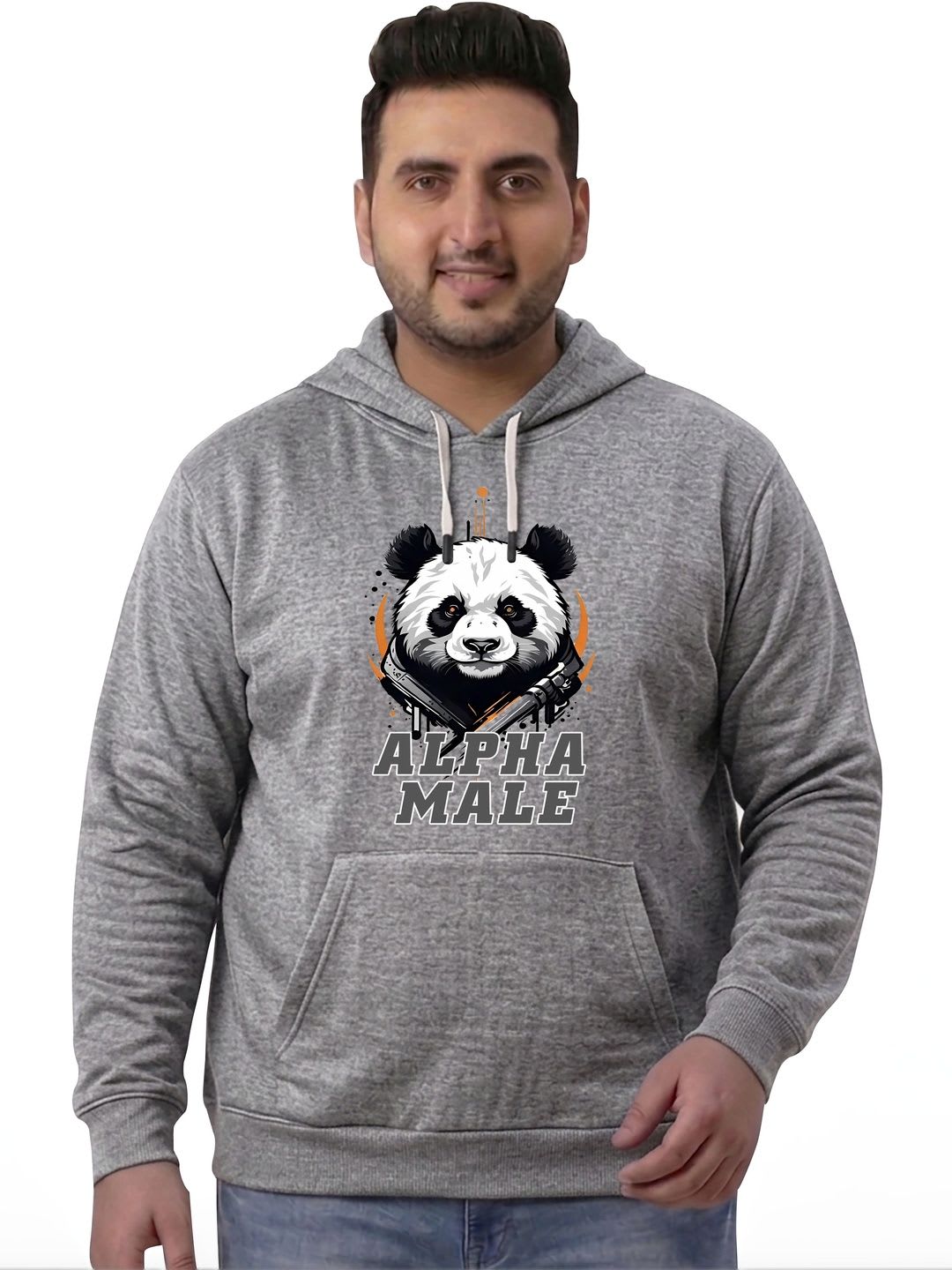 West Gate Clothing Men Printed Hooded Sweatshirt - default view