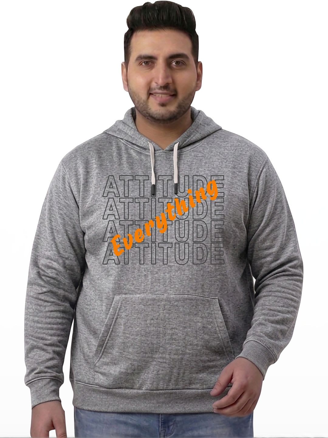 West Gate Clothing Men Printed Hooded Sweatshirt - default view