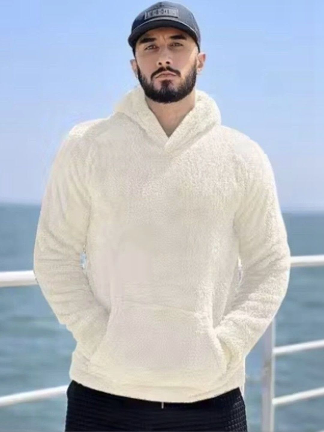 Stylzio Men Hooded Sweatshirt - default view
