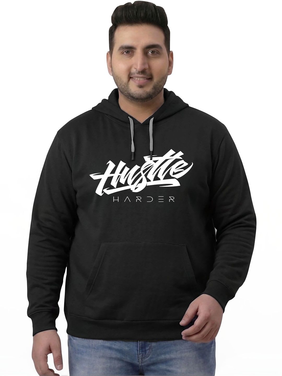 West Gate Clothing Men Printed Hooded Sweatshirt - default view