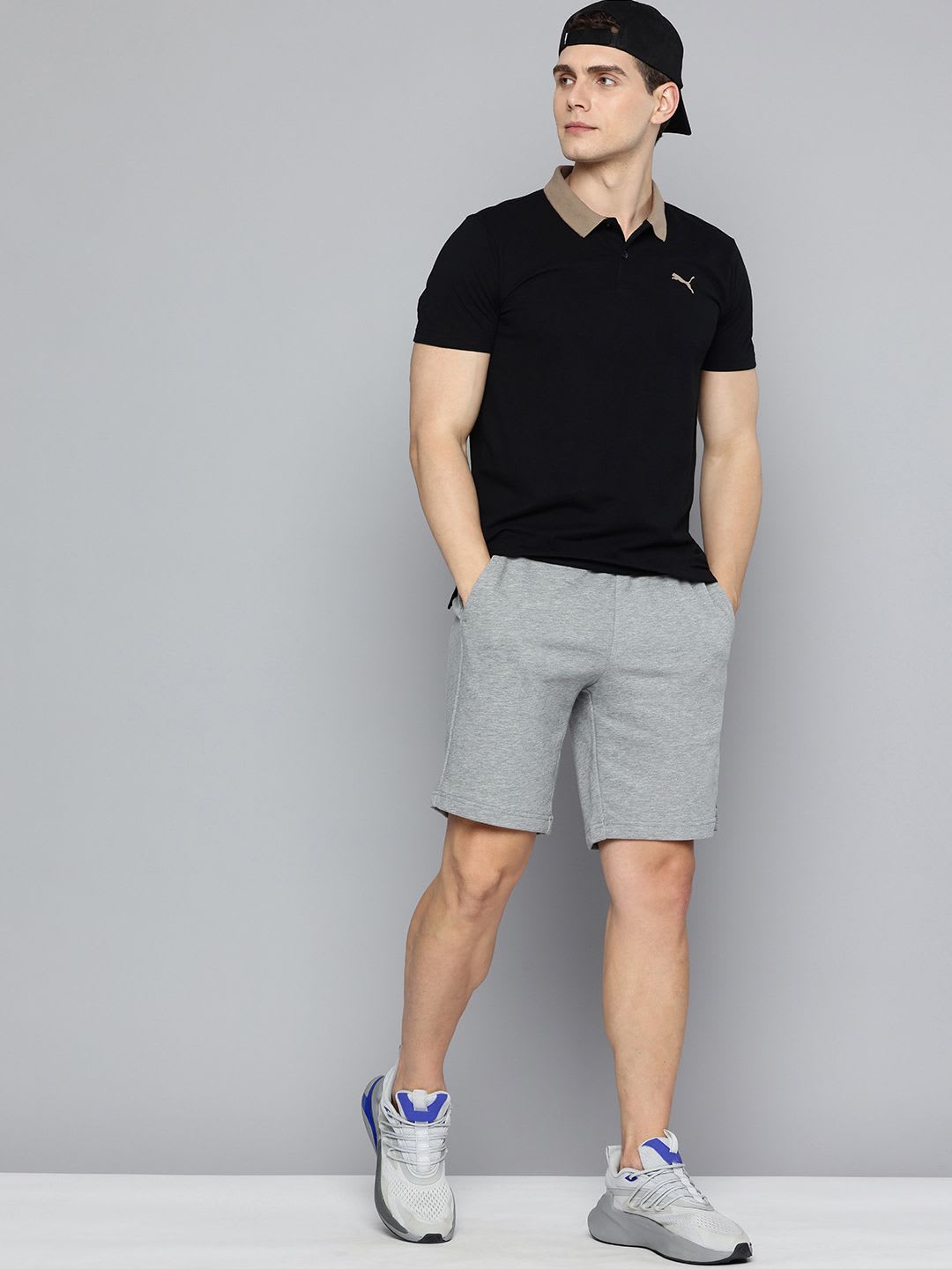 Puma Men ESS ELEVATED Slim Fit Polo Collar T-shirt - left view