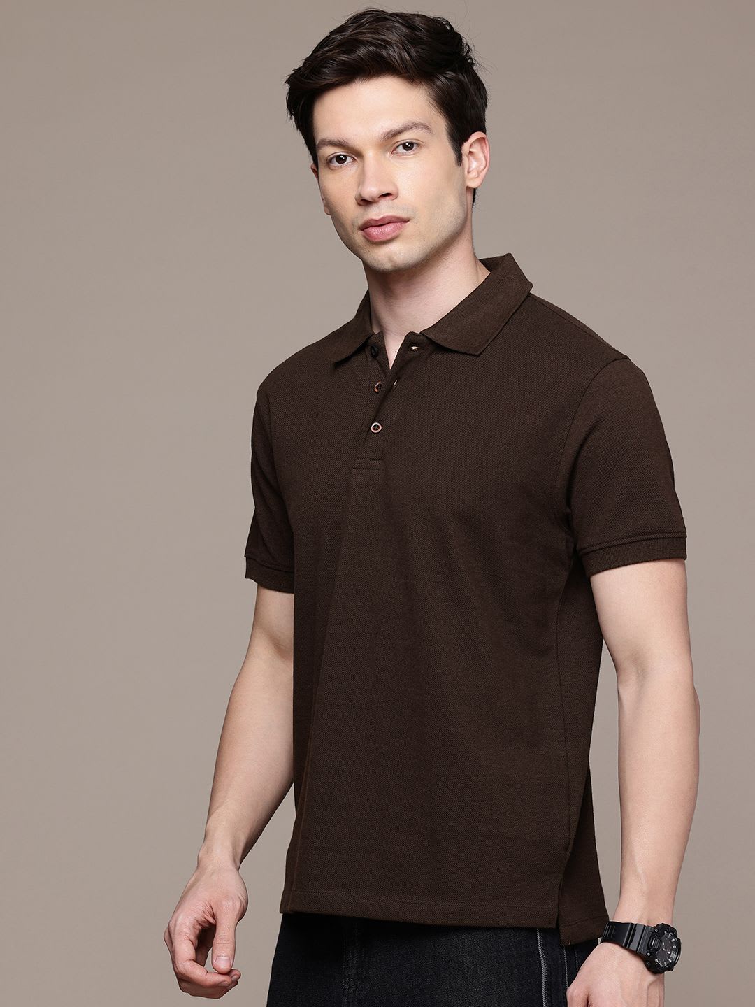 Moda Rapido Men Polo Collar T-shirt - back view
