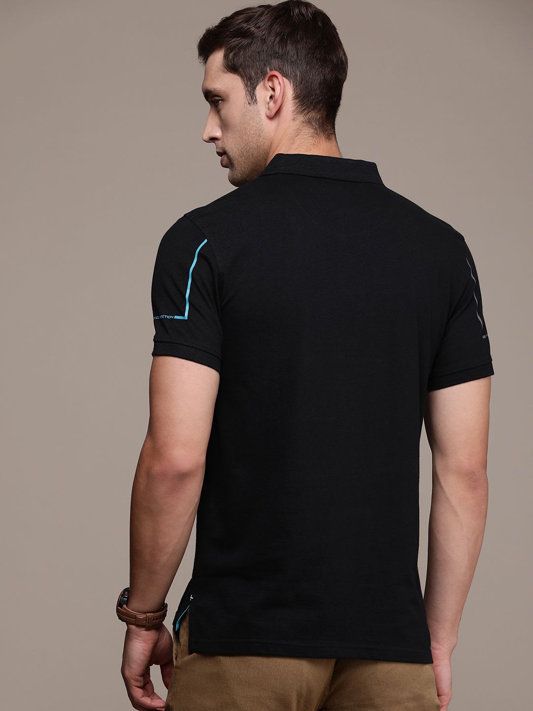 French Connection  Polo Collar Pure Cotton T-shirt - left view