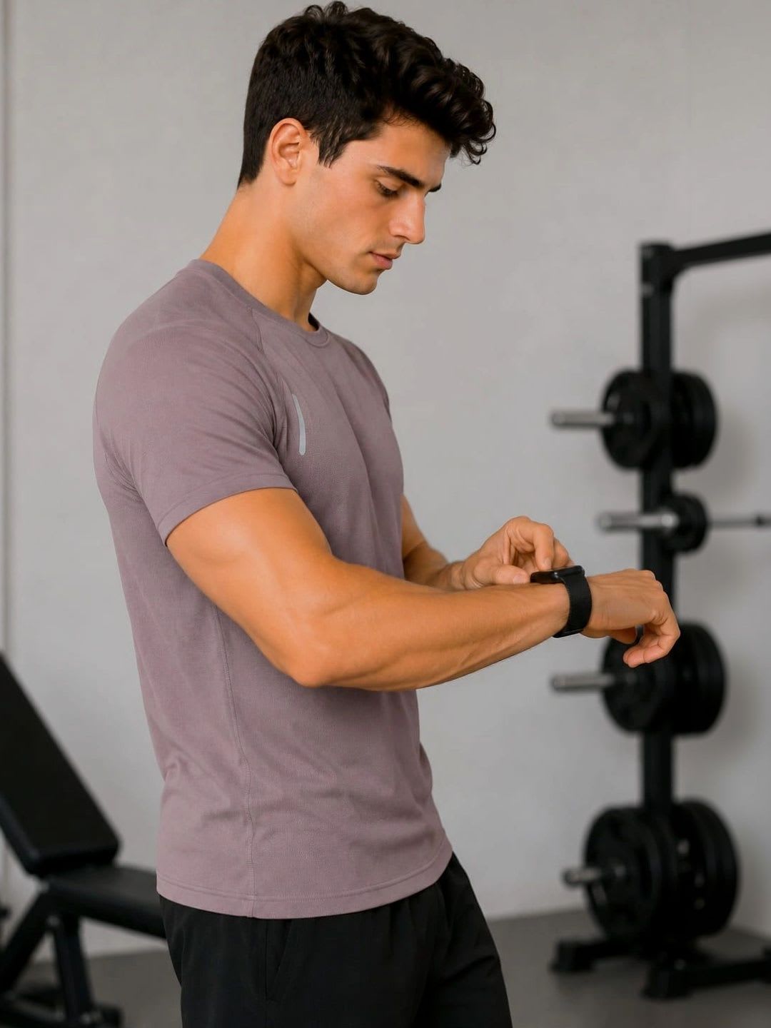 HRX by Hrithik Roshan Men Printed Gym T-Shirt - right view