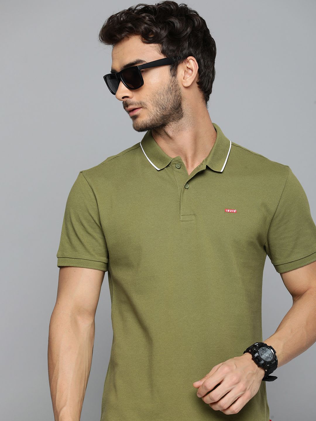 Levis Polo Collar Pure Cotton T-shirt - default view
