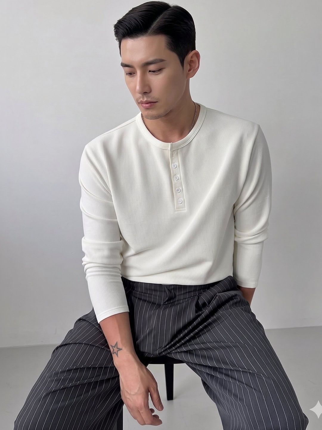 The Modern Soul Men Henley Neck T-shirt - default view