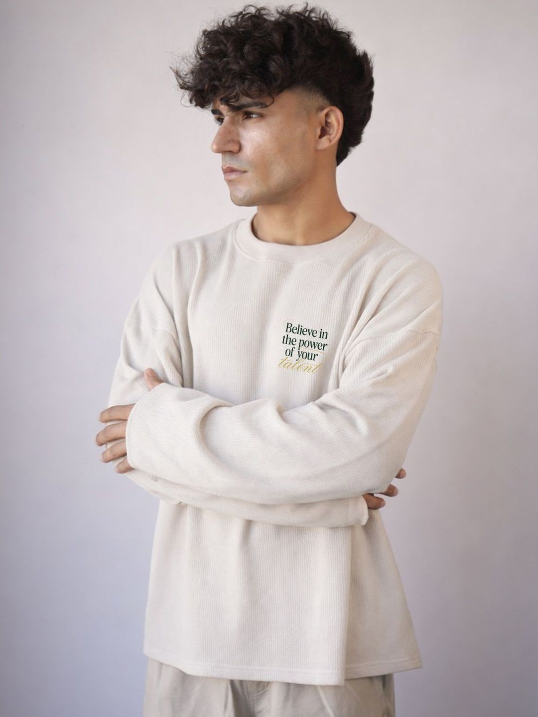 BDSQUARE Men Typography Printed T-shirt - left view