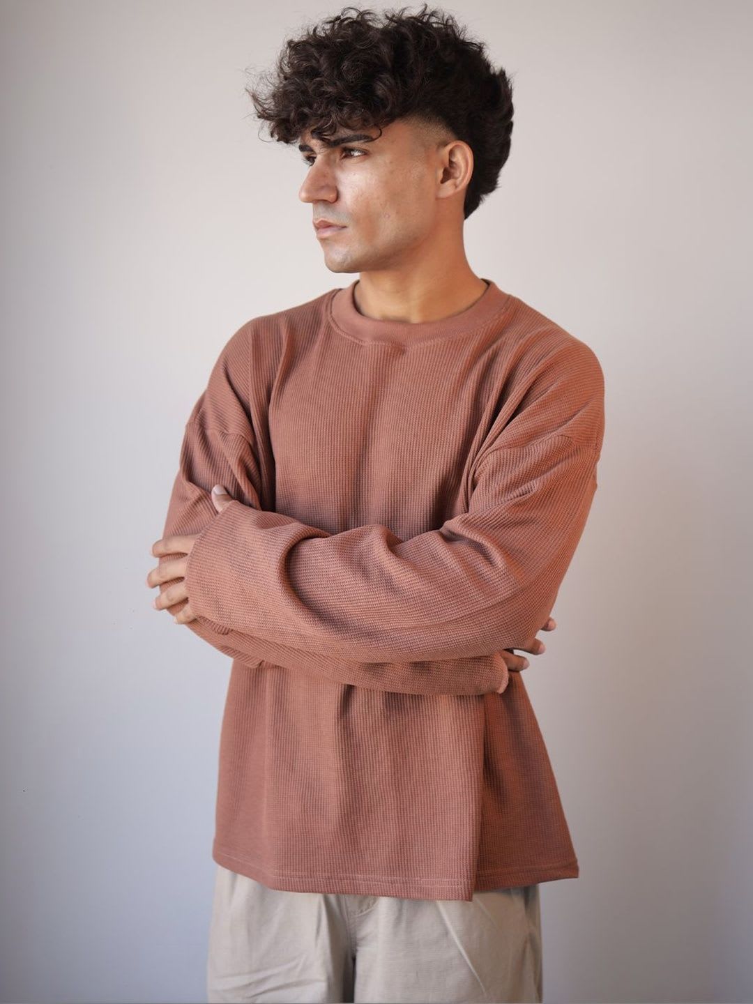 BDSQUARE Men Drop-Shoulder Sleeves T-shirt - left view