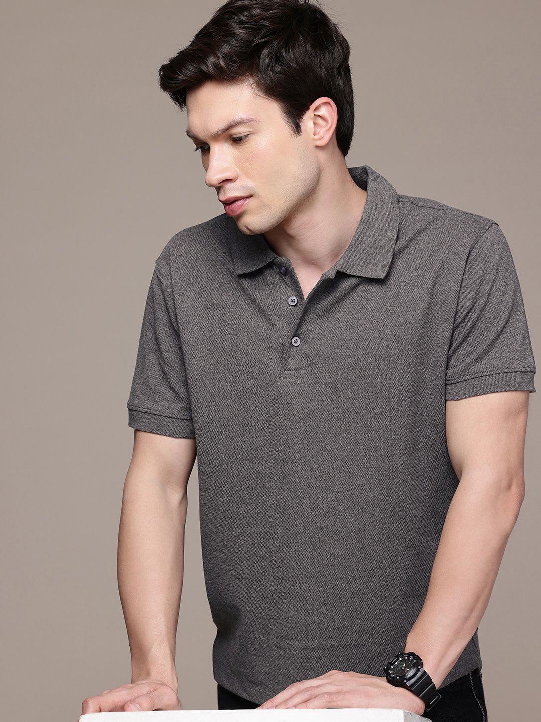 Moda Rapido Men Polo Collar T-shirt - default view