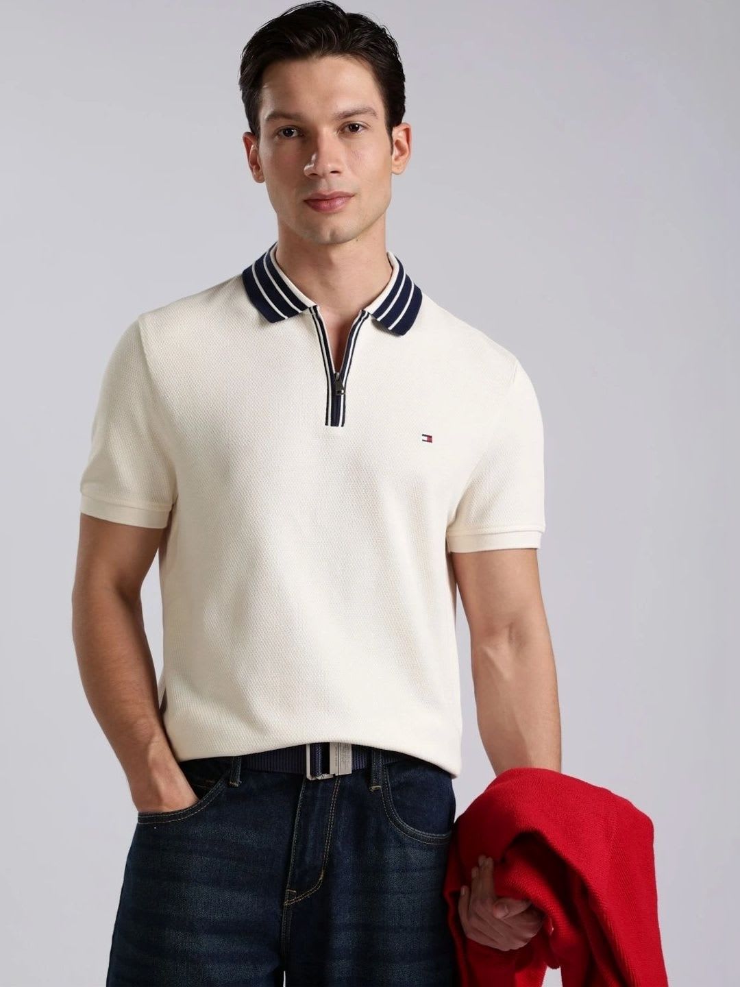 Tommy Hilfiger Men Polo Collar T-shirt - default view
