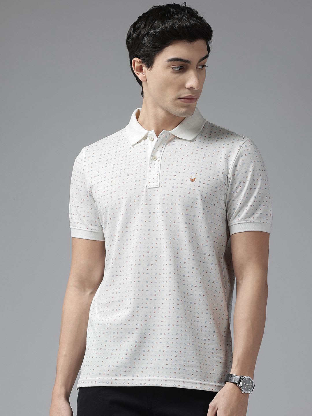 Blackberrys Printed Slim Fit Polo T-shirt - default view