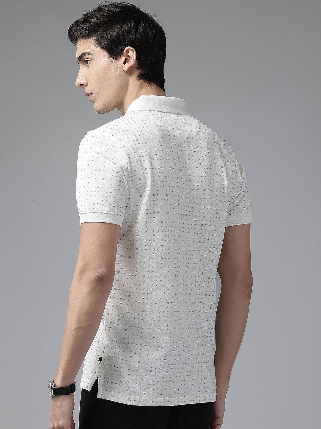 Blackberrys Printed Slim Fit Polo T-shirt - right view