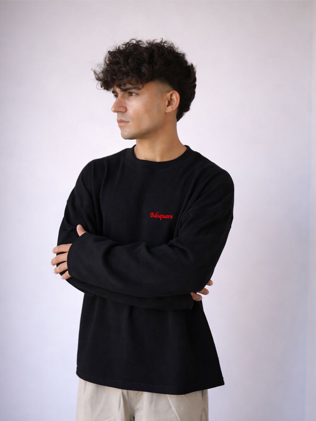 BDSQUARE Men Printed T-shirt - back view