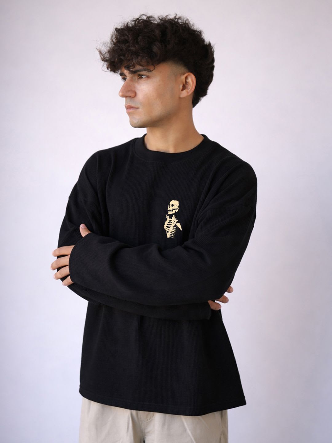 BDSQUARE Men Printed T-shirt - back view