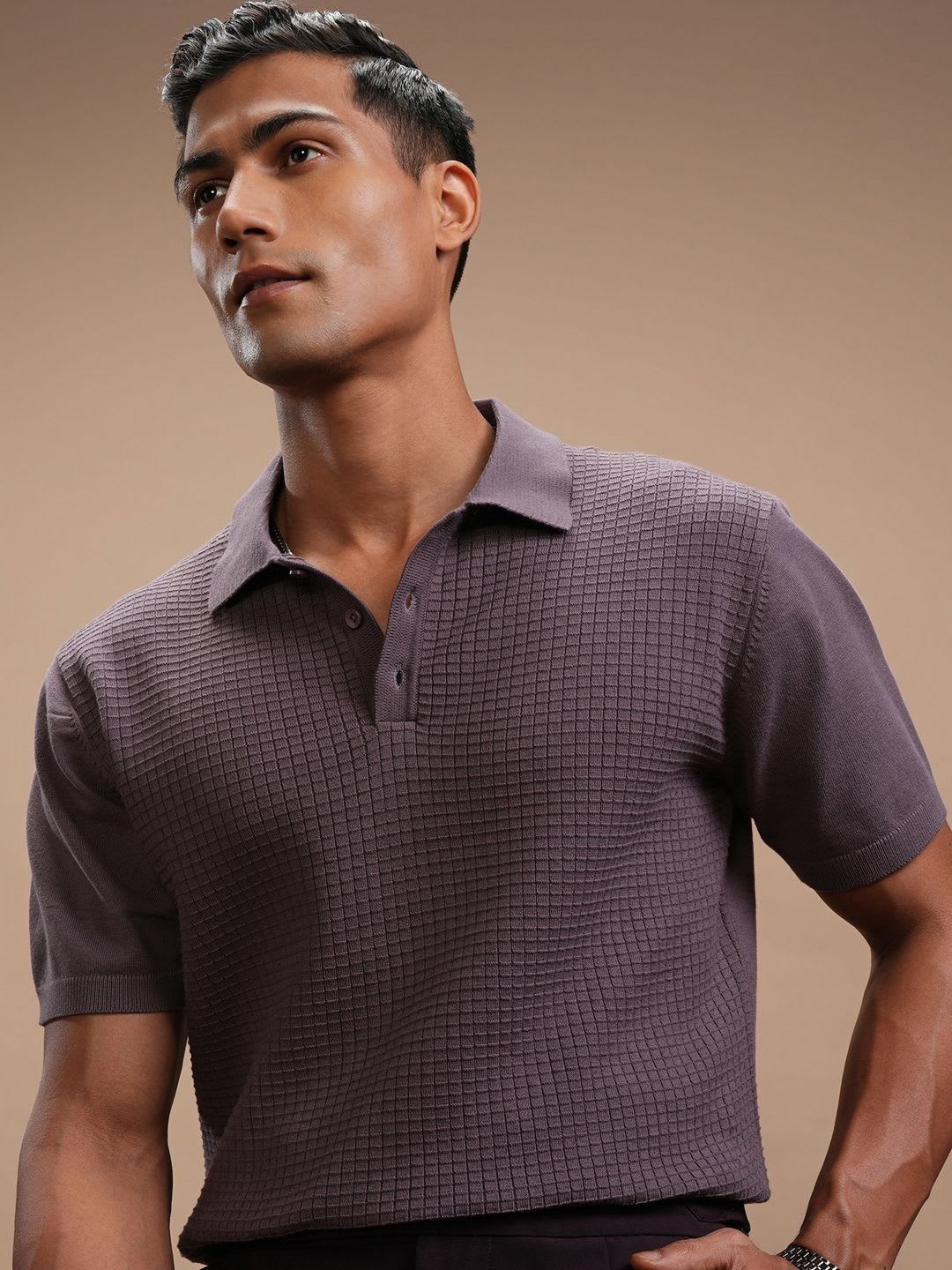 HIGHLANDER Men Polo Collar T-shirt - default view