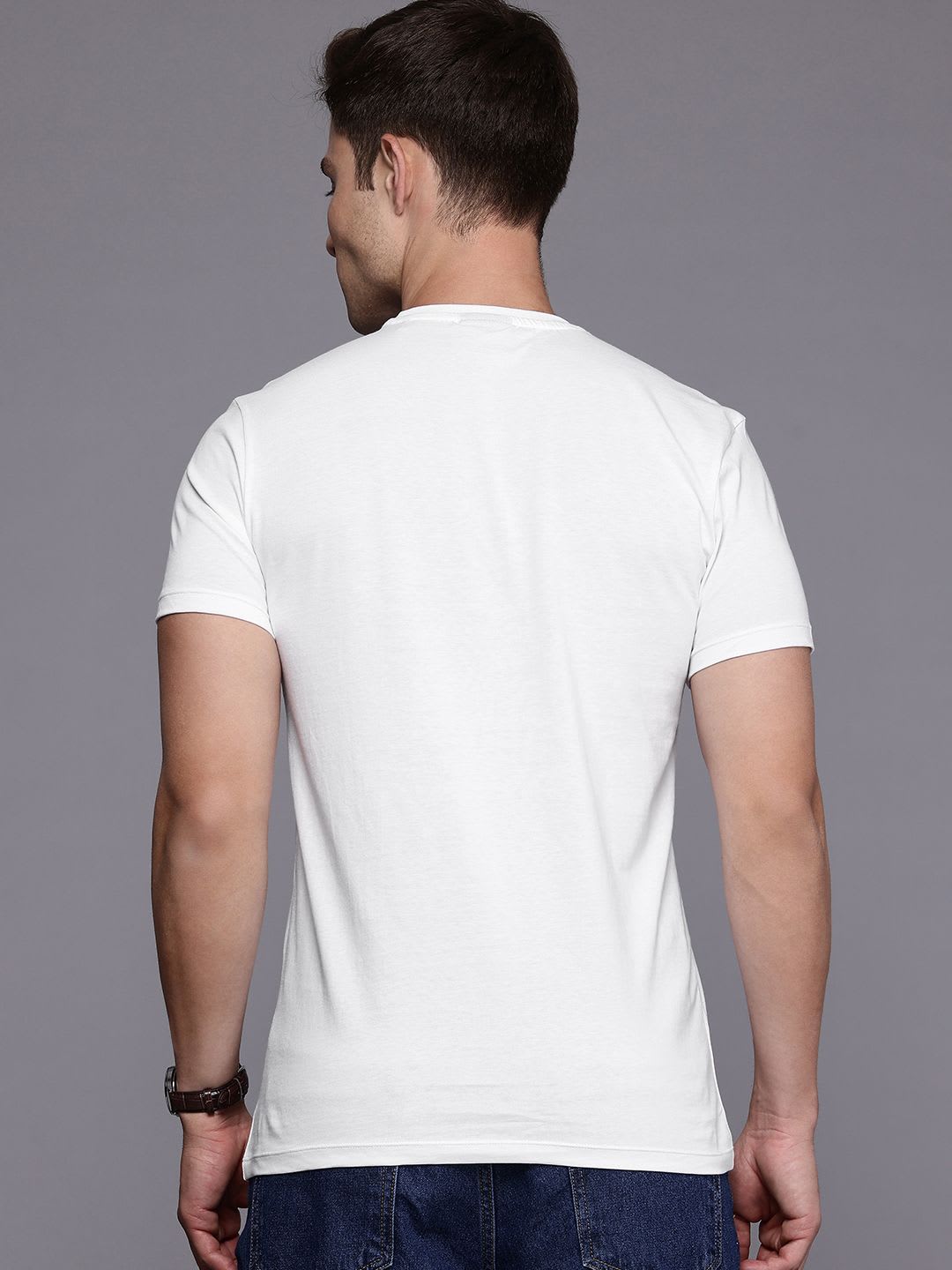 Allen Solly Pure Cotton Slim Fit T-shirt - right view