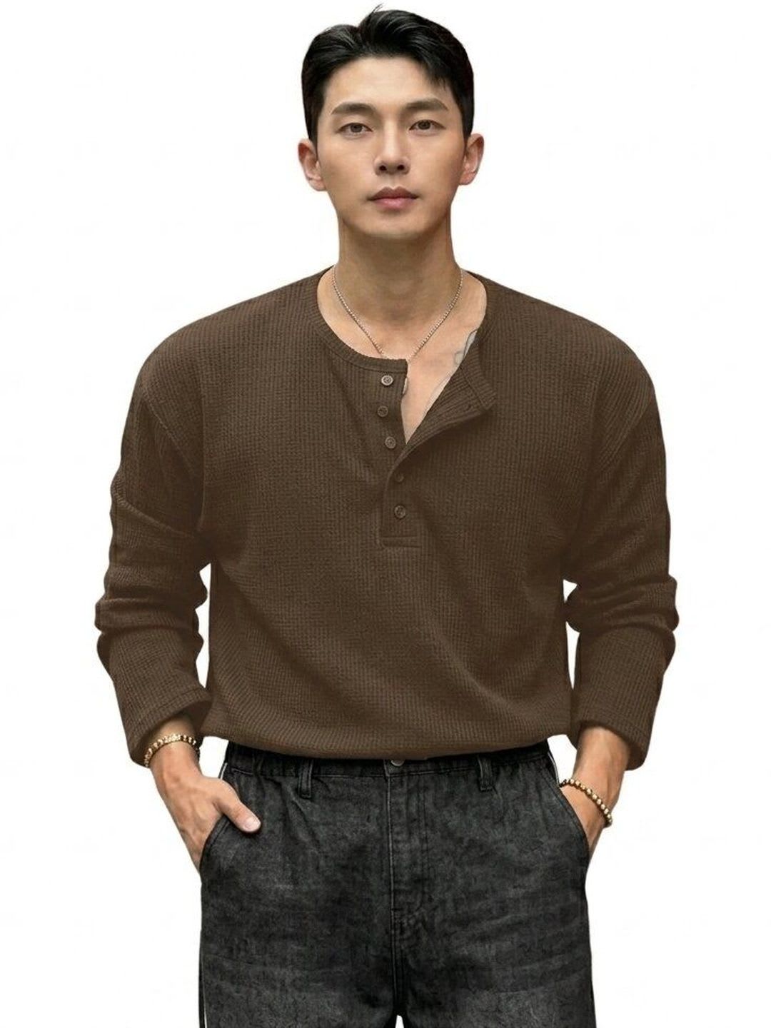 The Modern Soul Men Henley Neck T-shirt - default view