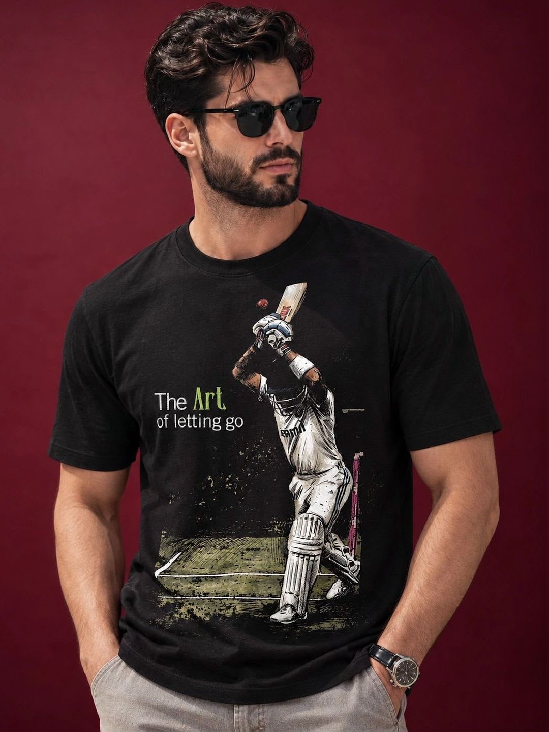 TeeVybe Men Printed T-shirt - default view