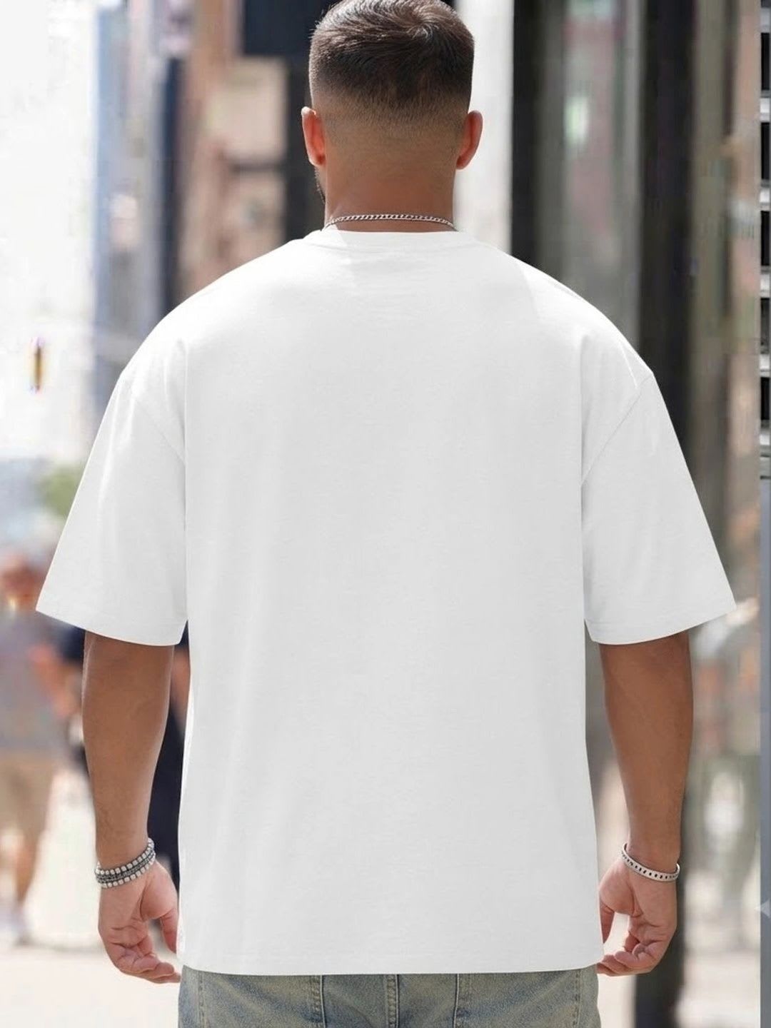 Akraft Men Typography Printed T-shirt - back view