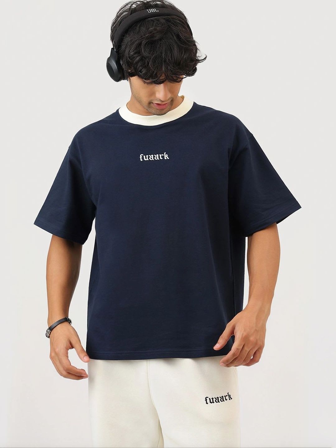 FUAARK Men Brand Logo Printed T-shirt - default view