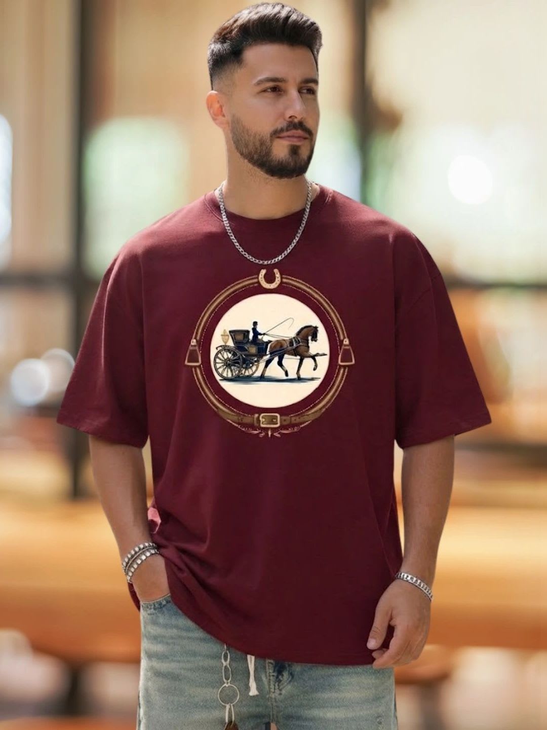 Akraft Men Printed T-shirt - default view