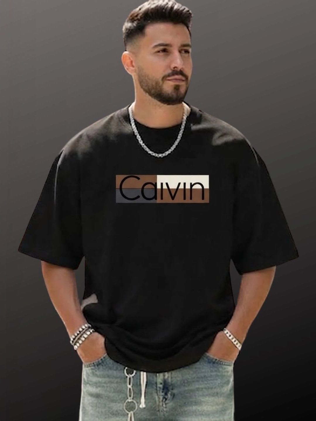Akraft Men Brand Logo Printed T-shirt - default view