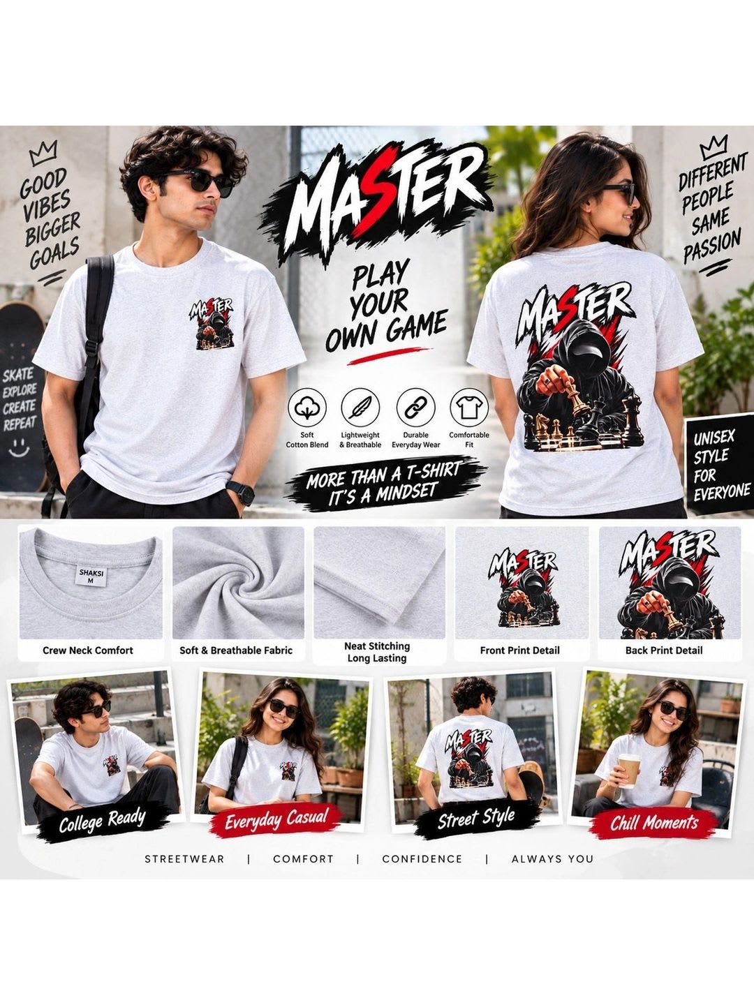 BAESD Men Printed T-shirt - right view