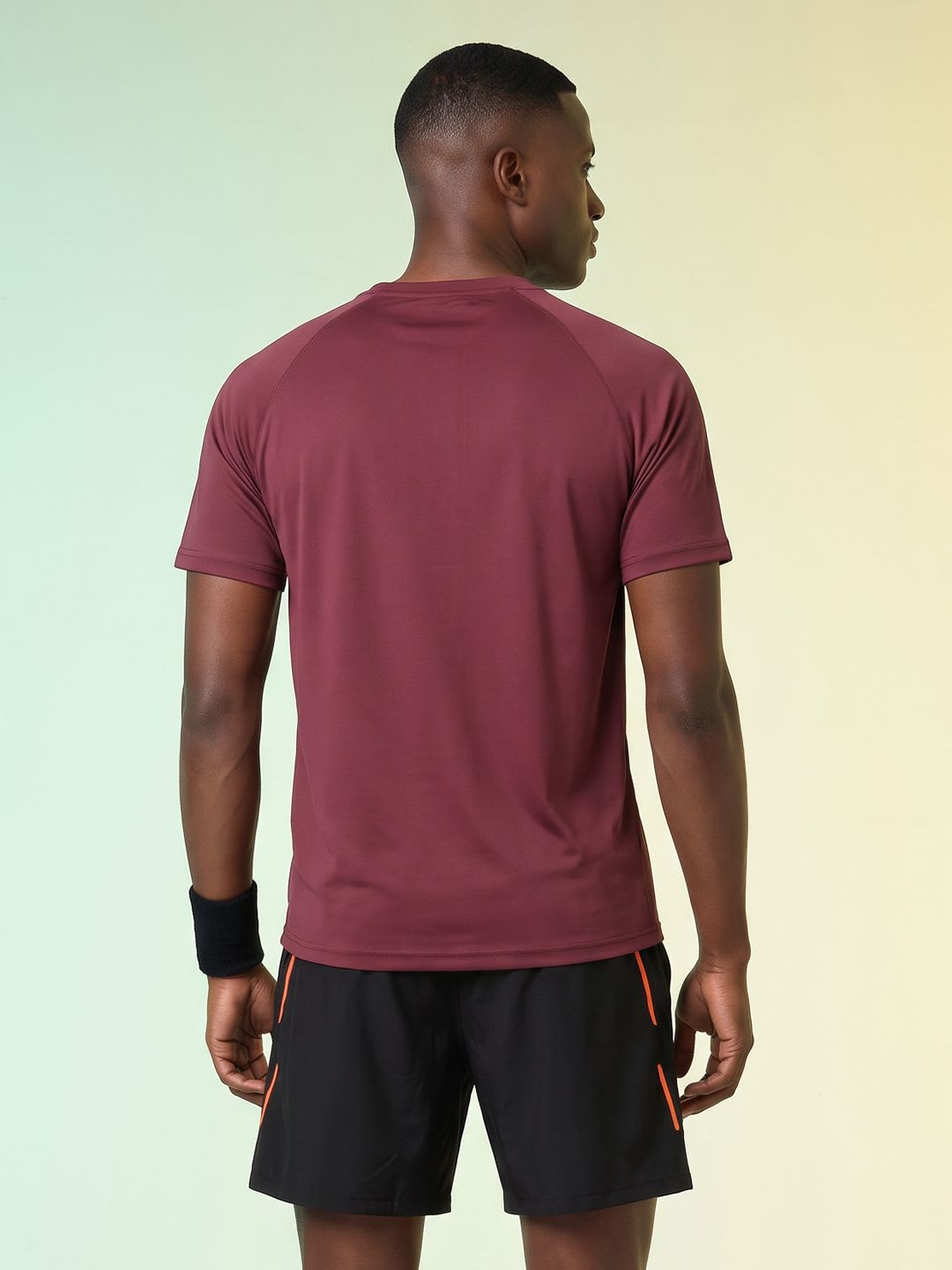 HRX by Hrithik Roshan Rapid-Dry Printed Training T-shirt - back view
