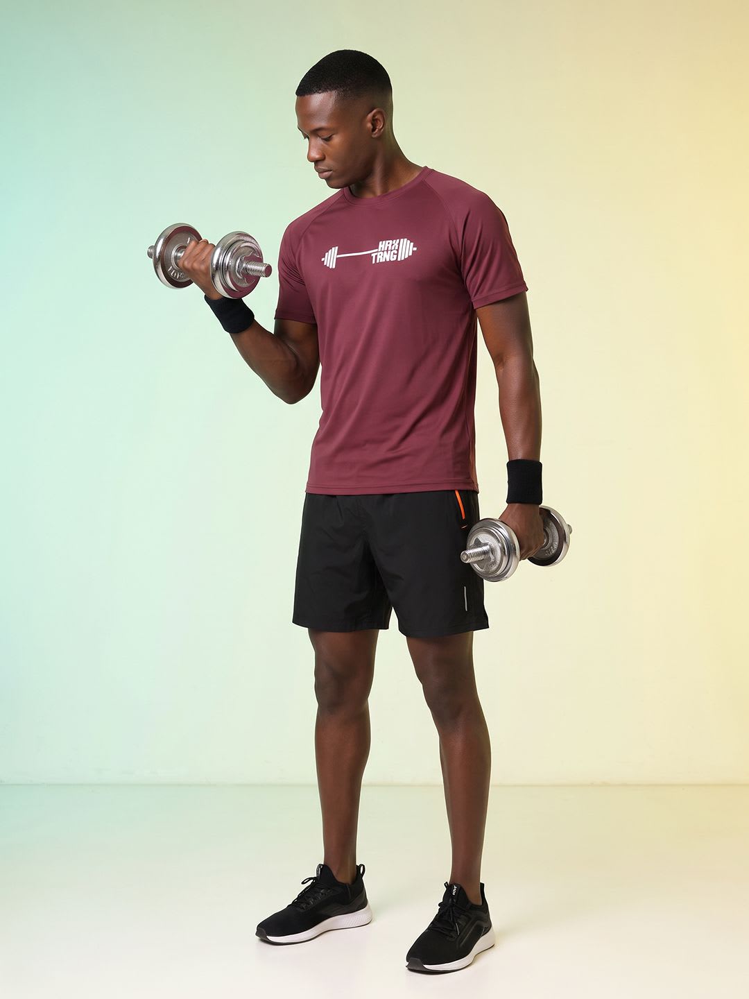 HRX by Hrithik Roshan Rapid-Dry Printed Training T-shirt - right view