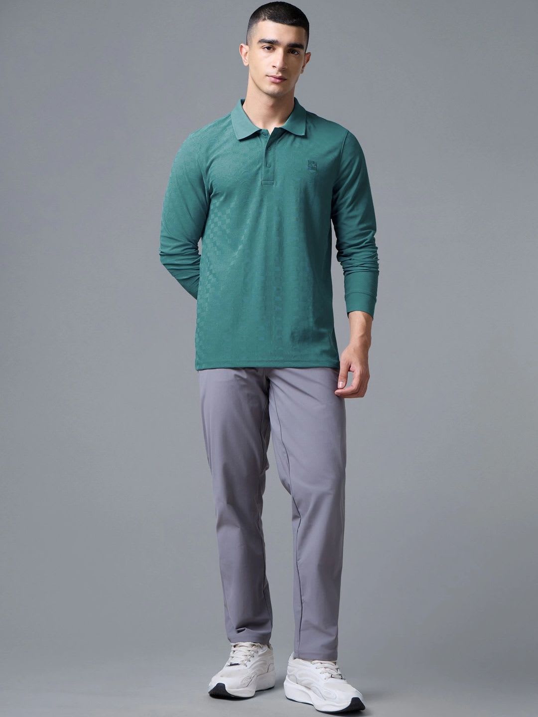 Technosport Men Polo Collar Slim Fit T-shirt - left view