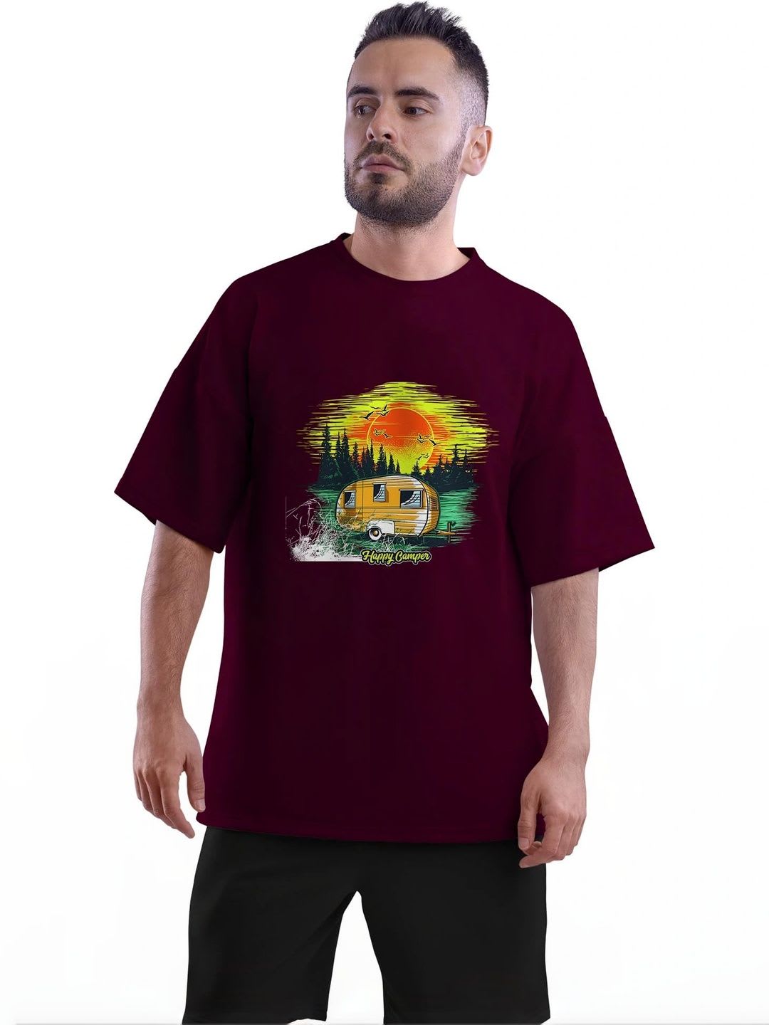 WIEBE Men Printed T-shirt - default view