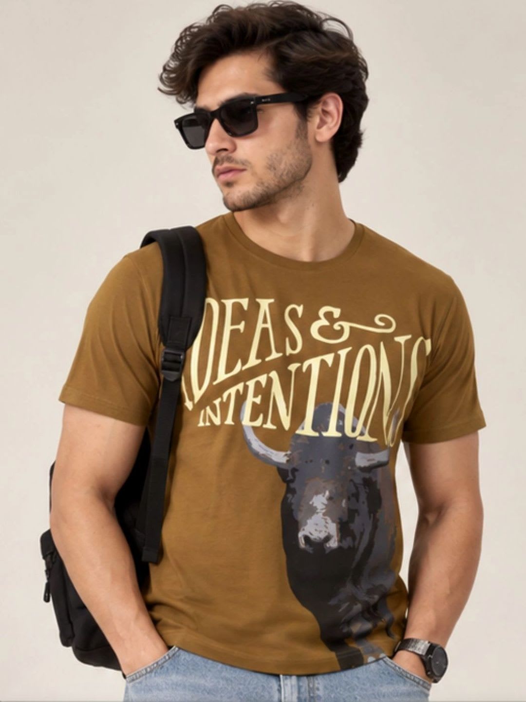YAK YAK Men Printed T-shirt - default view
