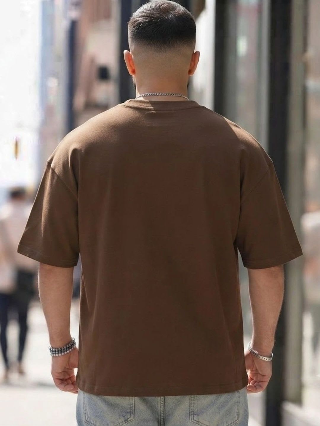 Akraft Men Brand Logo Printed T-shirt - back view
