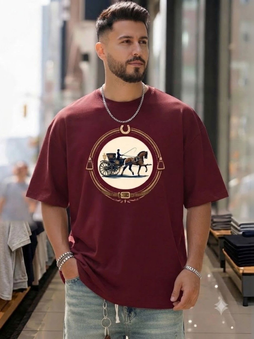 Akraft Men Printed T-shirt - default view