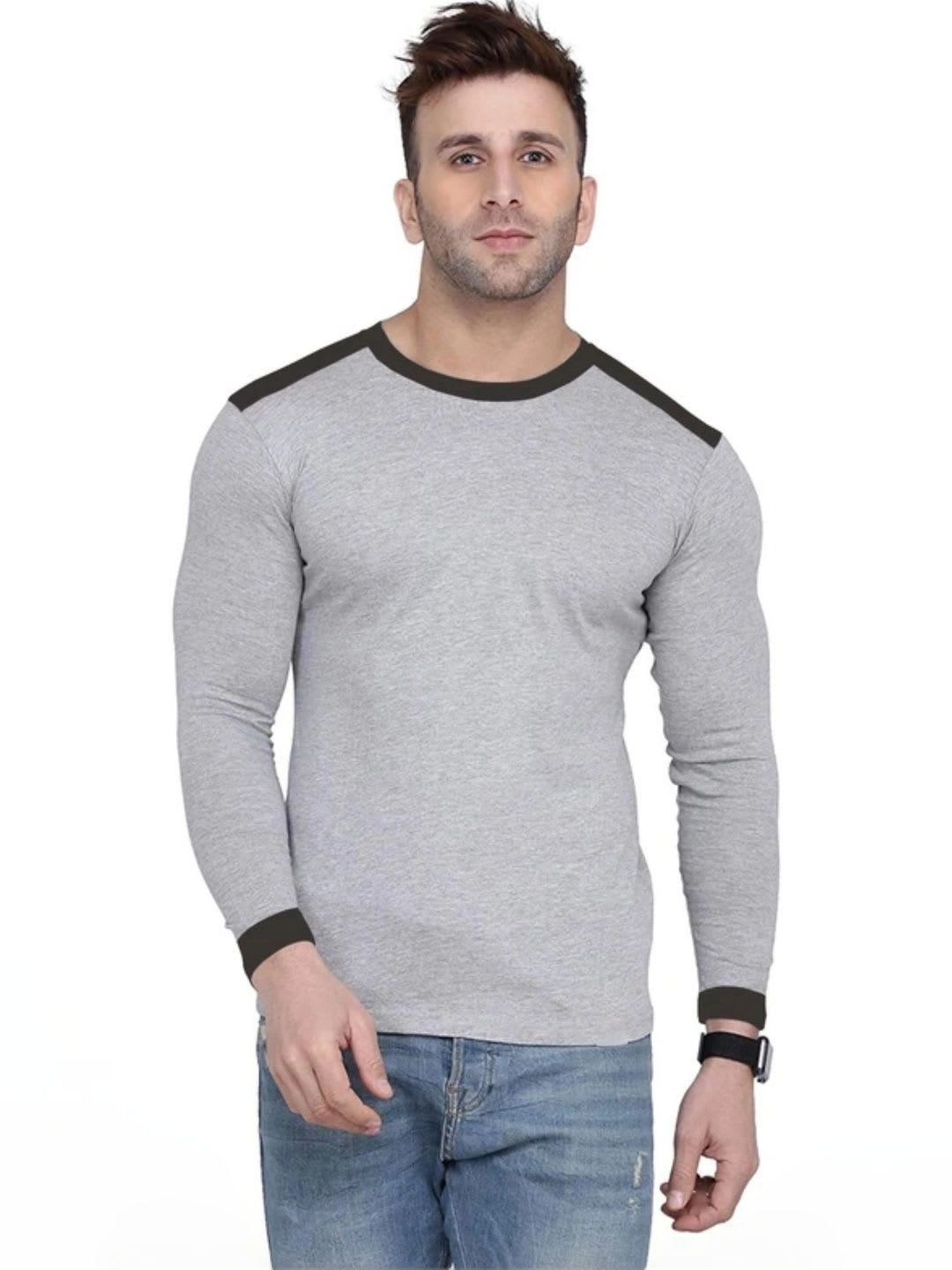 FLORA SHINE Men Colourblocked T-shirt - default view