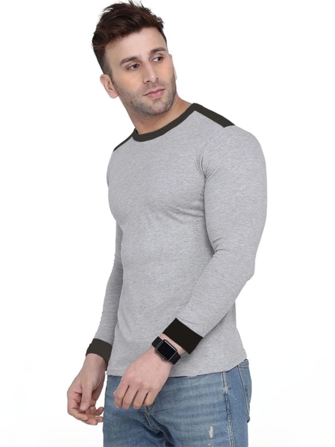 FLORA SHINE Men Colourblocked T-shirt - back view