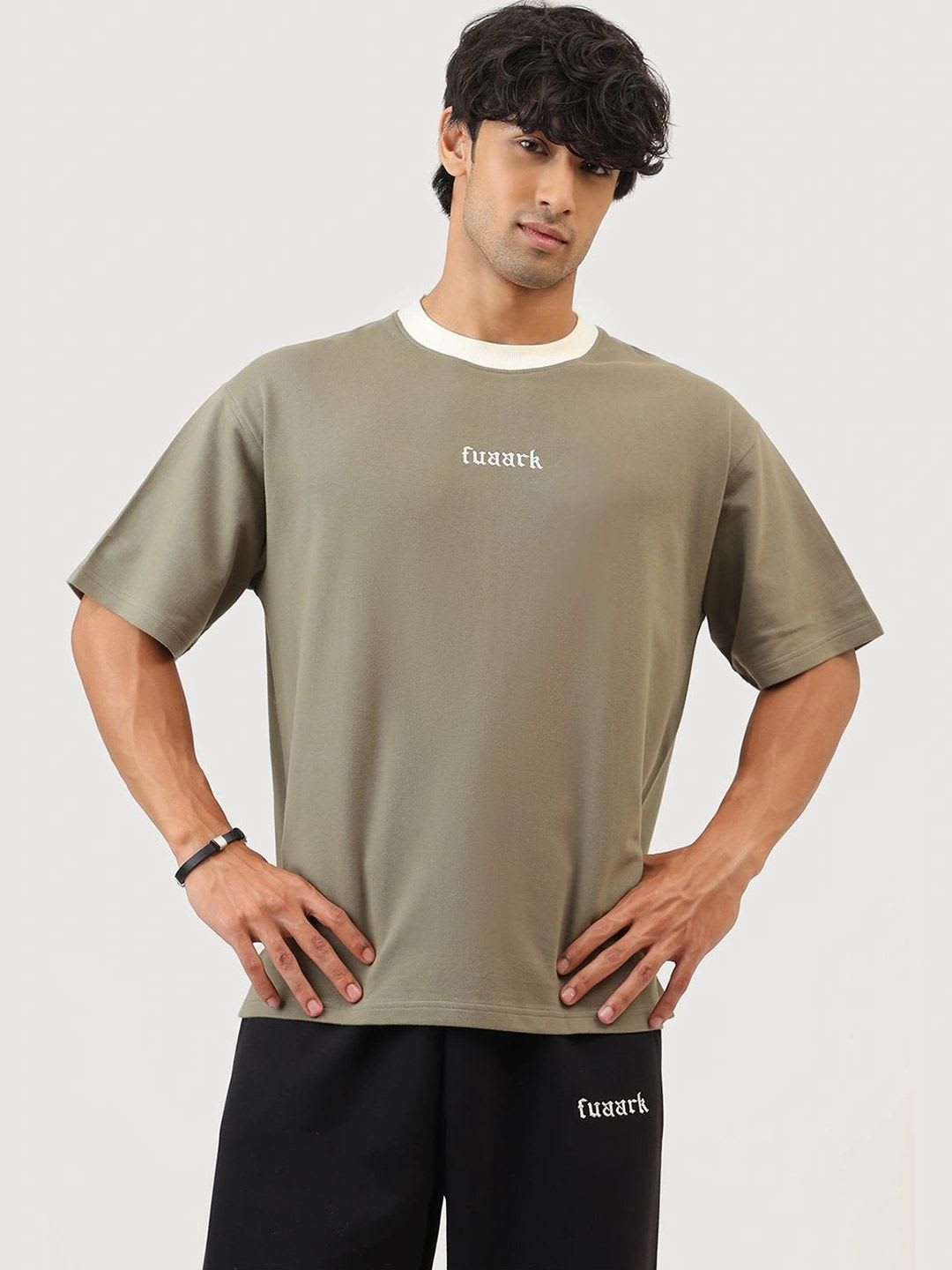 FUAARK Men Brand Logo Printed T-shirt - default view
