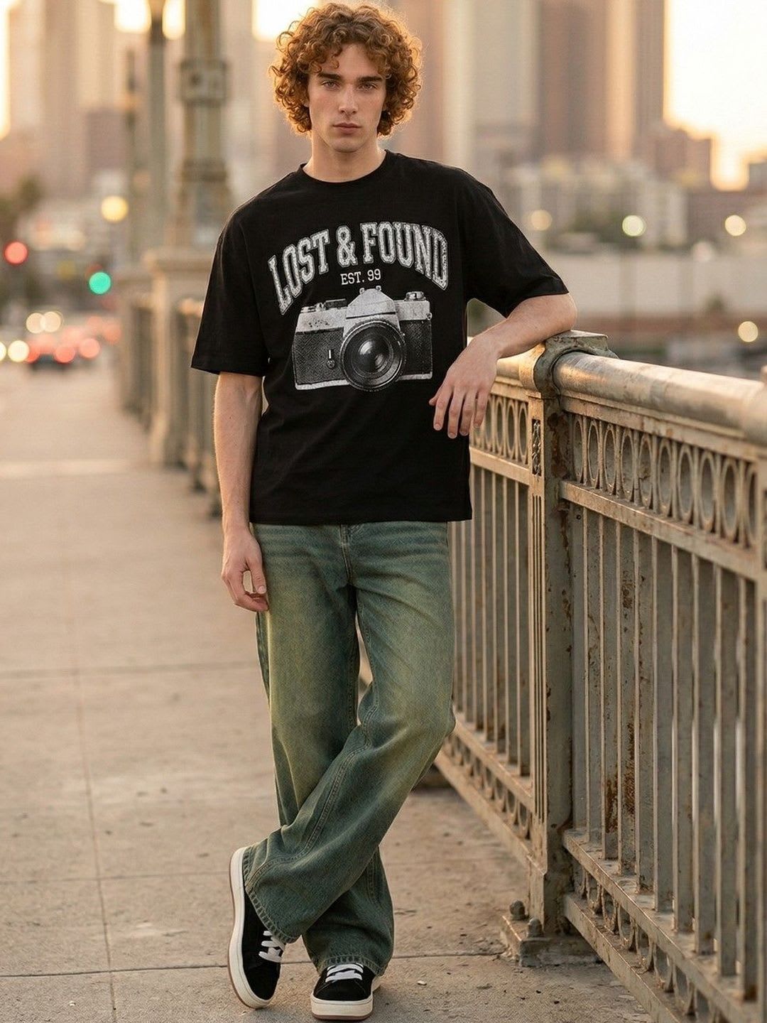 glitchez Men Relaxed Fit Mid-Rise Jeans - right view