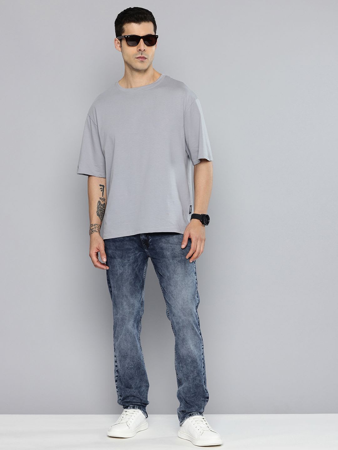 Mufti Men BOM 061Straight Fit Stretchable Jeans - right view