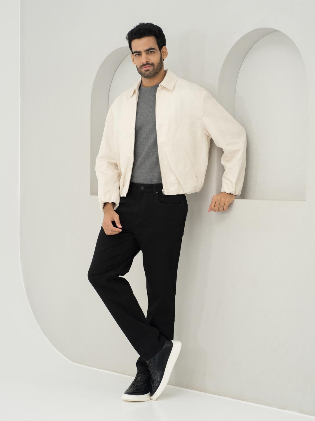 The Pant Project Men Inklock No Fade Black Relaxed Fit Jeans - default view