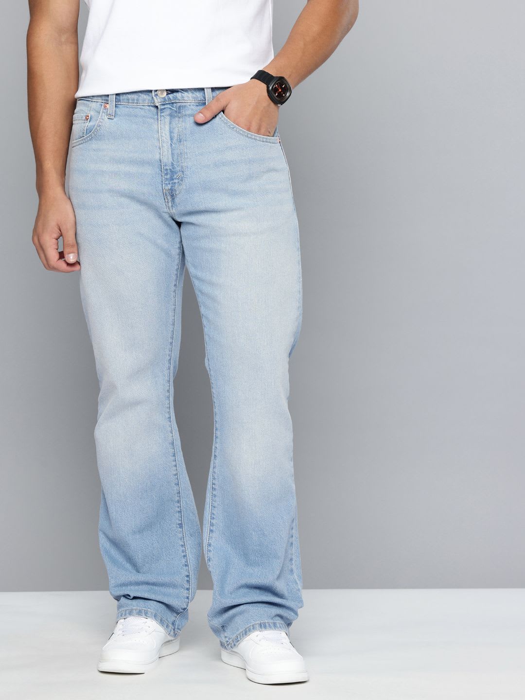 Levis Men 517 Bootcut Mid-Rise Stretchable Jeans - default view