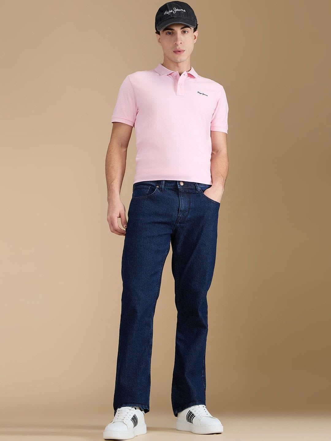 Pepe Jeans Men Bootcut Mid-Rise Light Fade Stretchable Jeans - default view