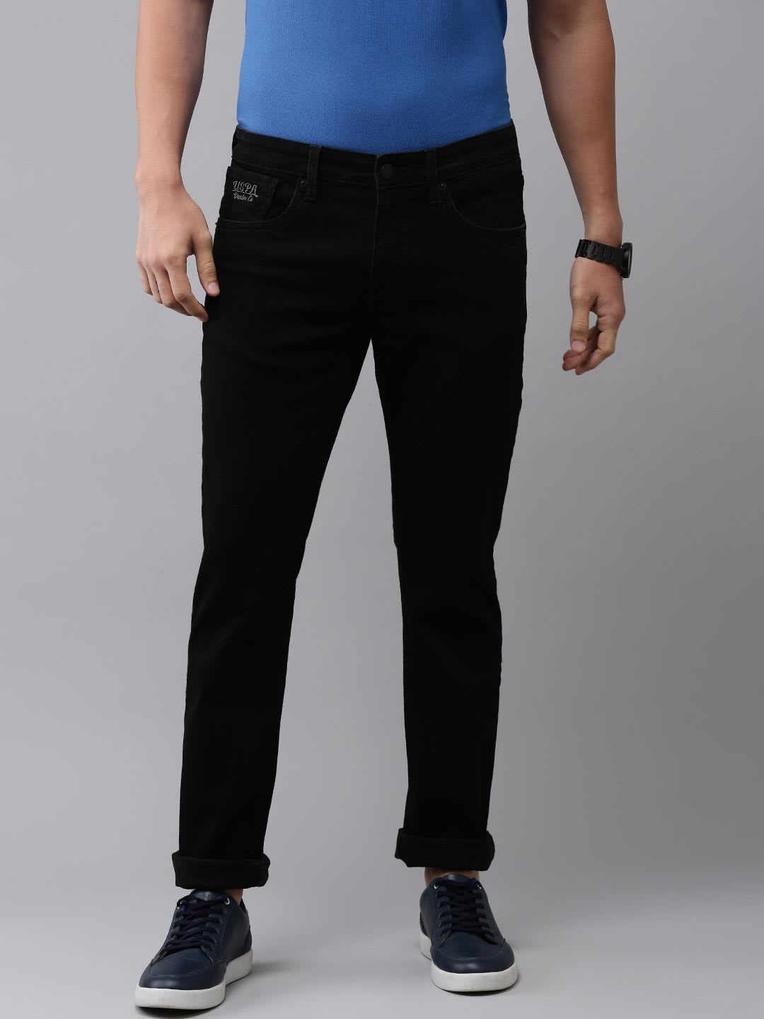 U.S. Polo Assn. Denim Co. Men Slim Fit Stretchable Jeans - default view