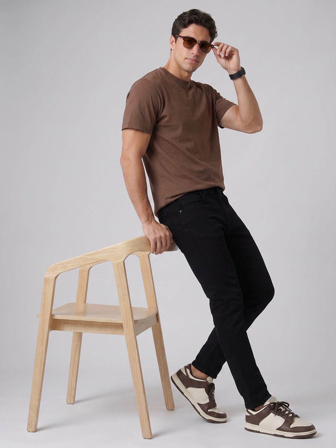 SPYKAR Men Slim Fit Stretchable Jeans - back view