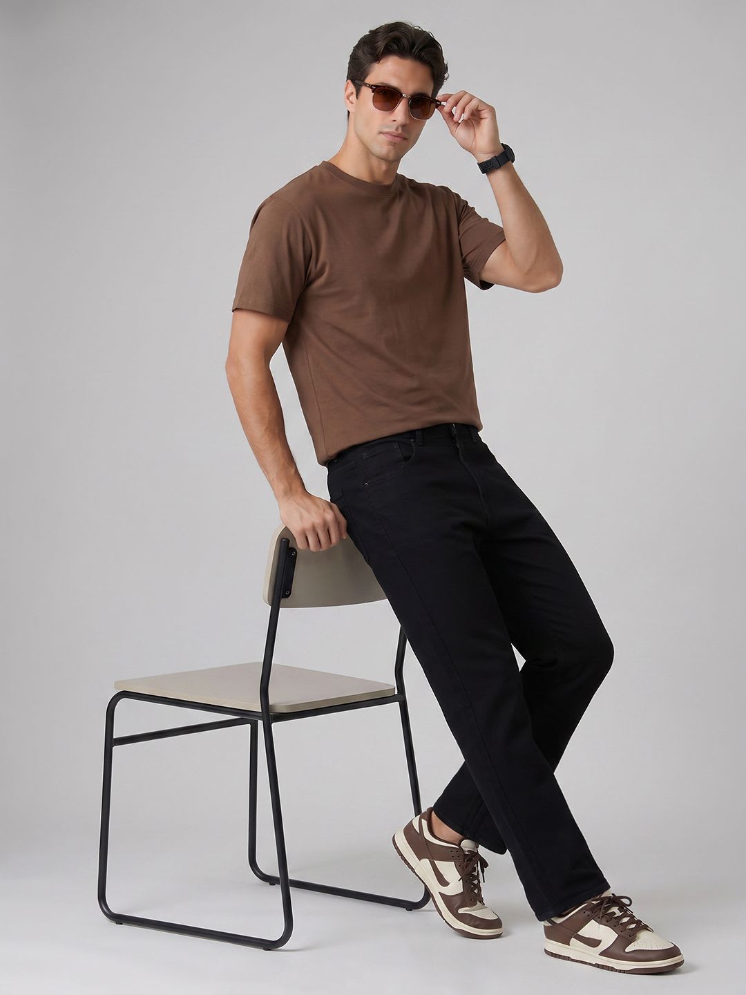SPYKAR Men Relaxed Fit Stretchable Jeans - back view